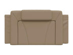 Cappuccino-colored headboard cushion, 100 cm, faux leather, 64870XWFR