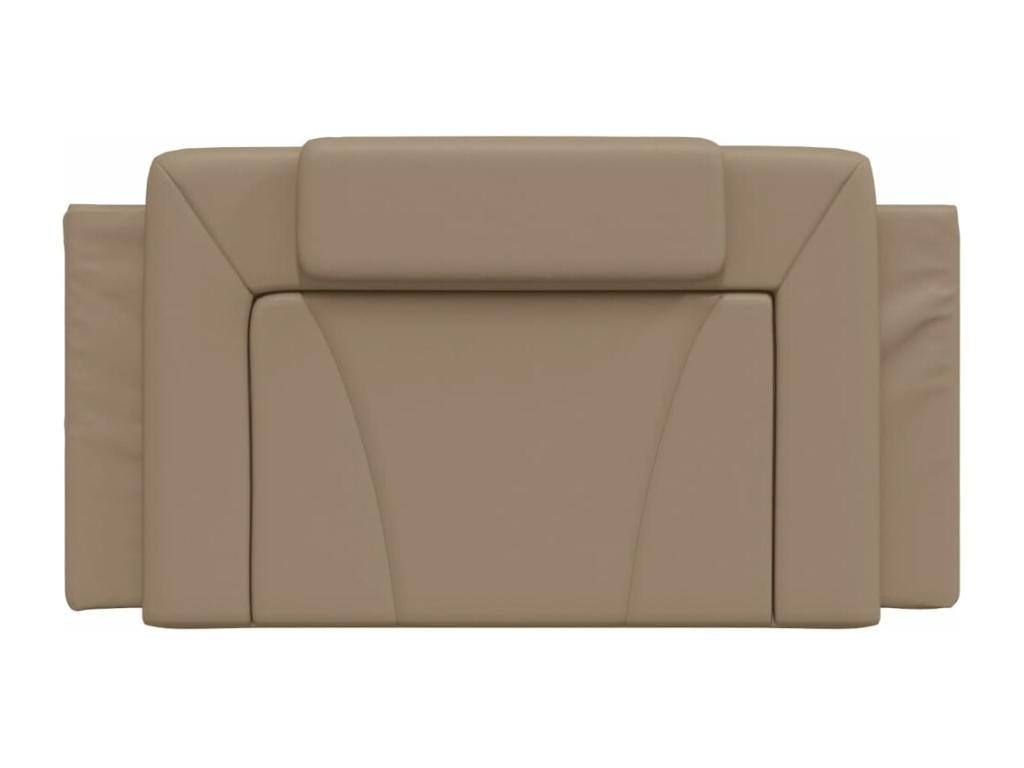 Cappuccino-colored headboard cushion, 100 cm, faux leather, 64870XWFR