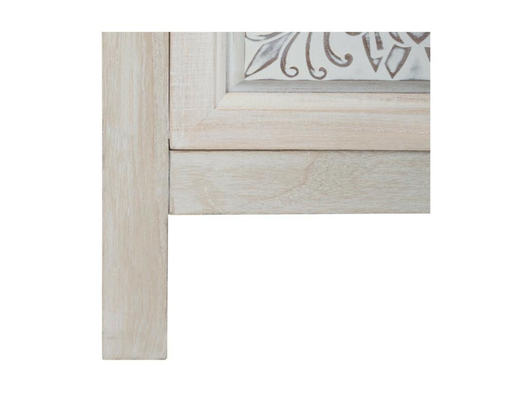 Vintage 3-Drawer Chest of Drawers Homelumiere 80cm White