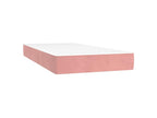 Homelumiere bed base with LED mattress, Pink 80x200 Velvet