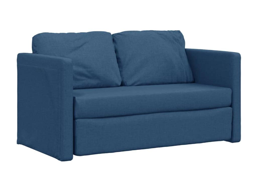 2-in-1 blue sofa bed, 112x174x55 cm, fabric