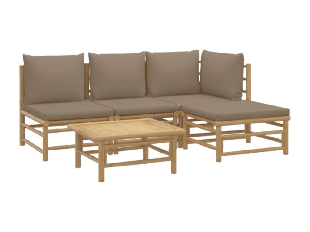 Homelumiere brown garden furniture set, 55x69x65 cm, 02 0016500
