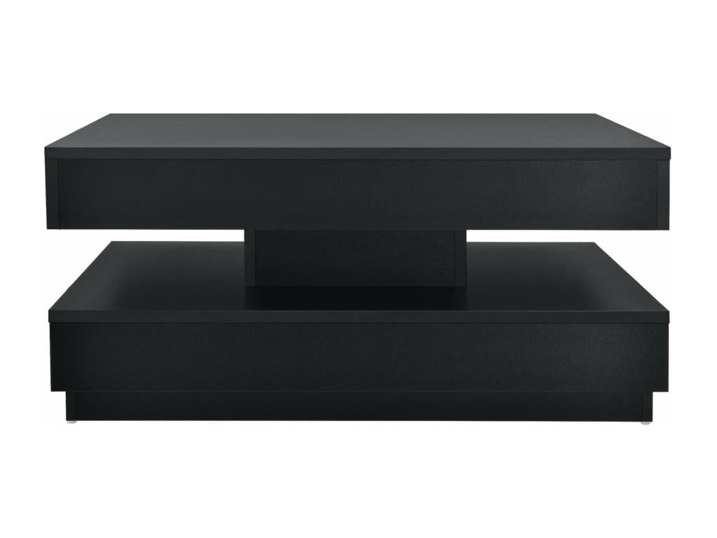 Coffee table with brown wooden top 76x76x38 cm 03 0004129