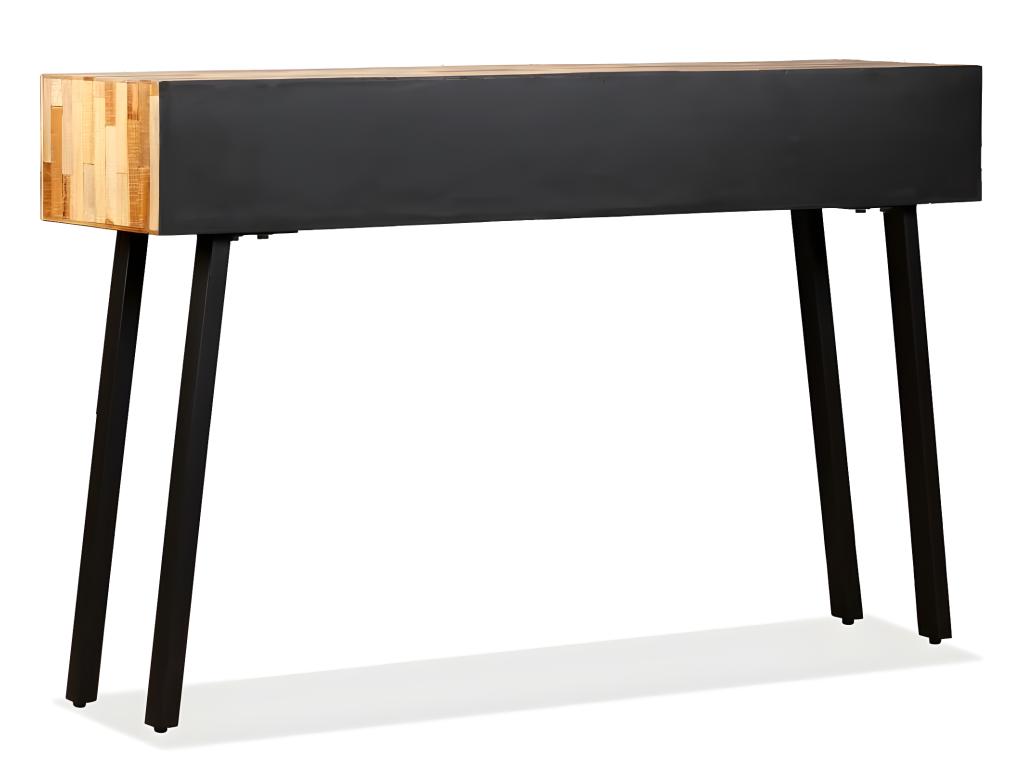 Console table in reclaimed solid teak, 120x30x76 cm