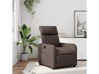 Brown Faux Leather Reclining Armchair