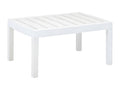 Artanzy - White Garden Table 78x55x38 cm Plastic 34939SDAV