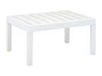 Artanzy - White Garden Table 78x55x38 cm Plastic 34939SDAV