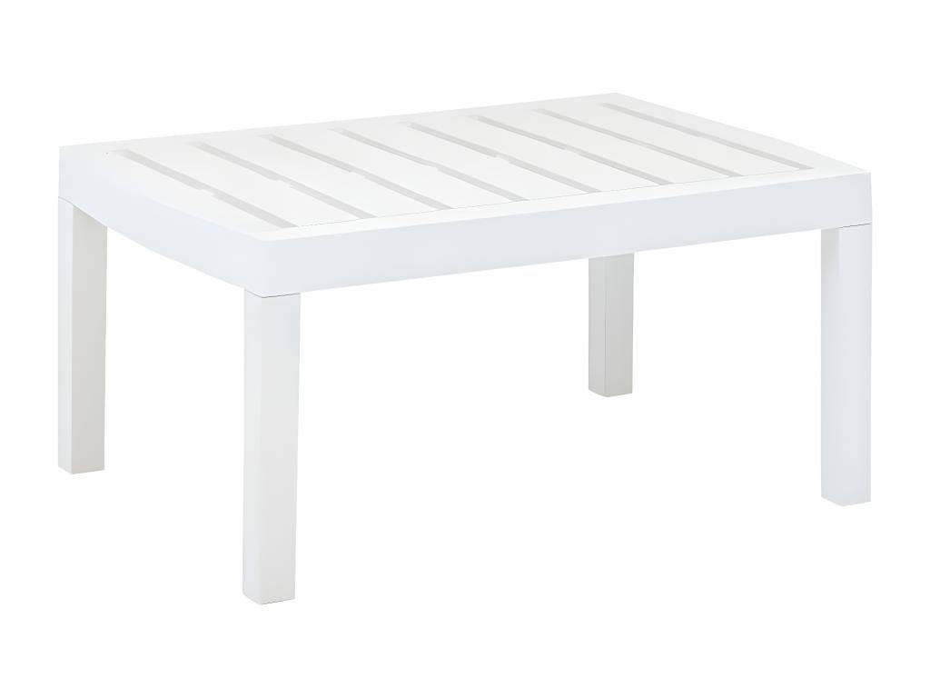 Artanzy - White Garden Table 78x55x38 cm Plastic 34939SDAV