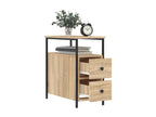 Homelumiere 2-piece oak bedside tables, 30x60x60 cm, engineered wood