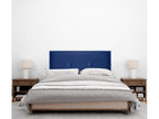 Homelumiere Smooth Faux Leather Headboard with Buttons 95x105cm with Legs for 90cm Beds - Blue