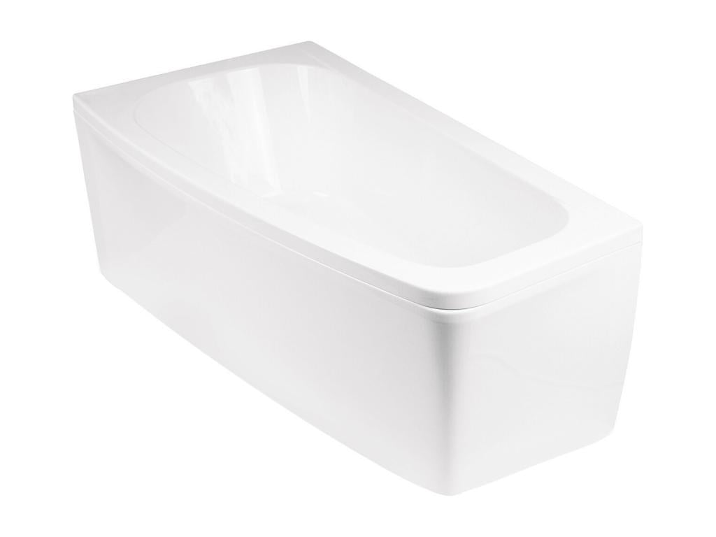 Homelumiere 150cm corner bathtub with apron - Left-hand opening