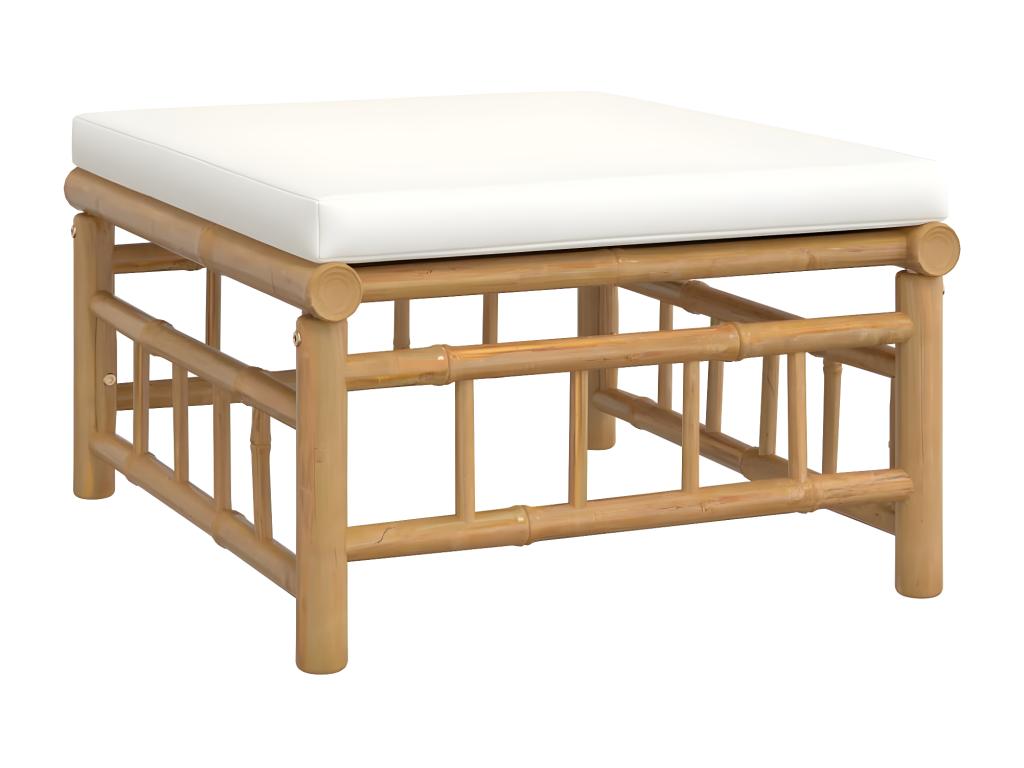 Homelumiere 6-piece garden furniture set with cream-white cushions