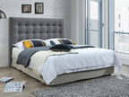 Homelumiere Upholstered Headboard - 160 cm - Fabric - Grey