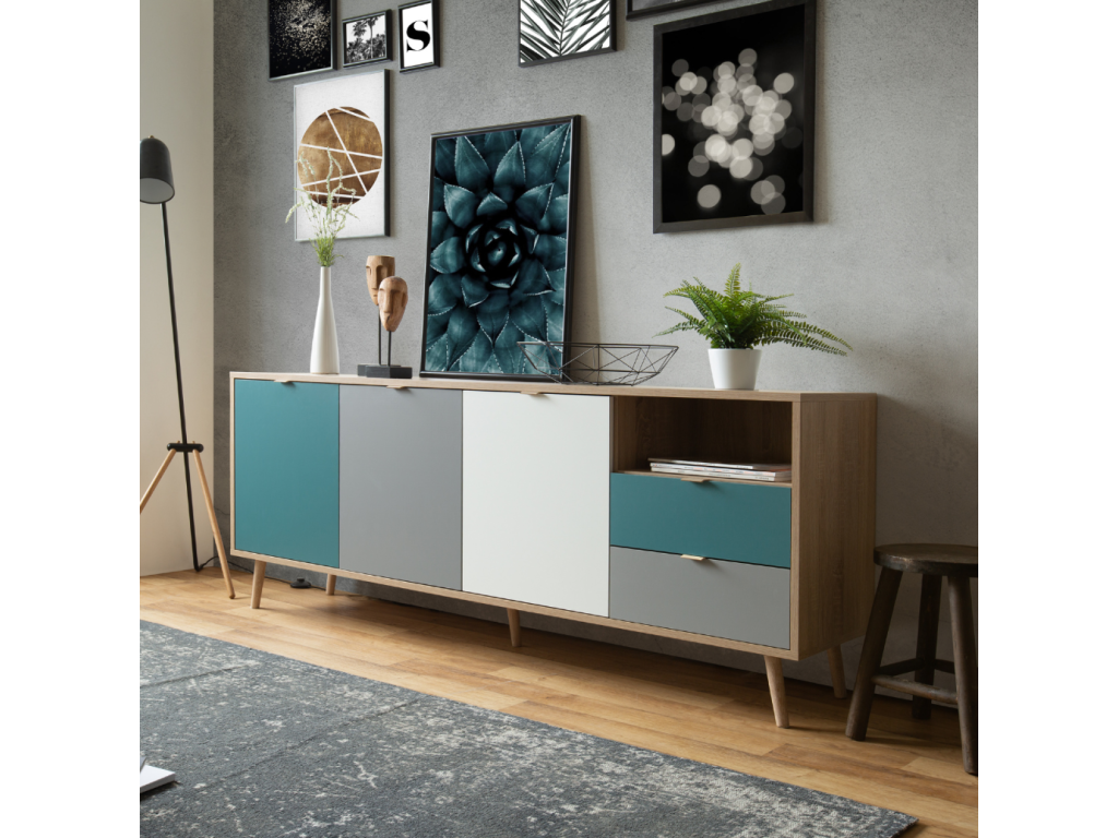 Homelumiere tricolor style sideboard 180 cm Homelumiere