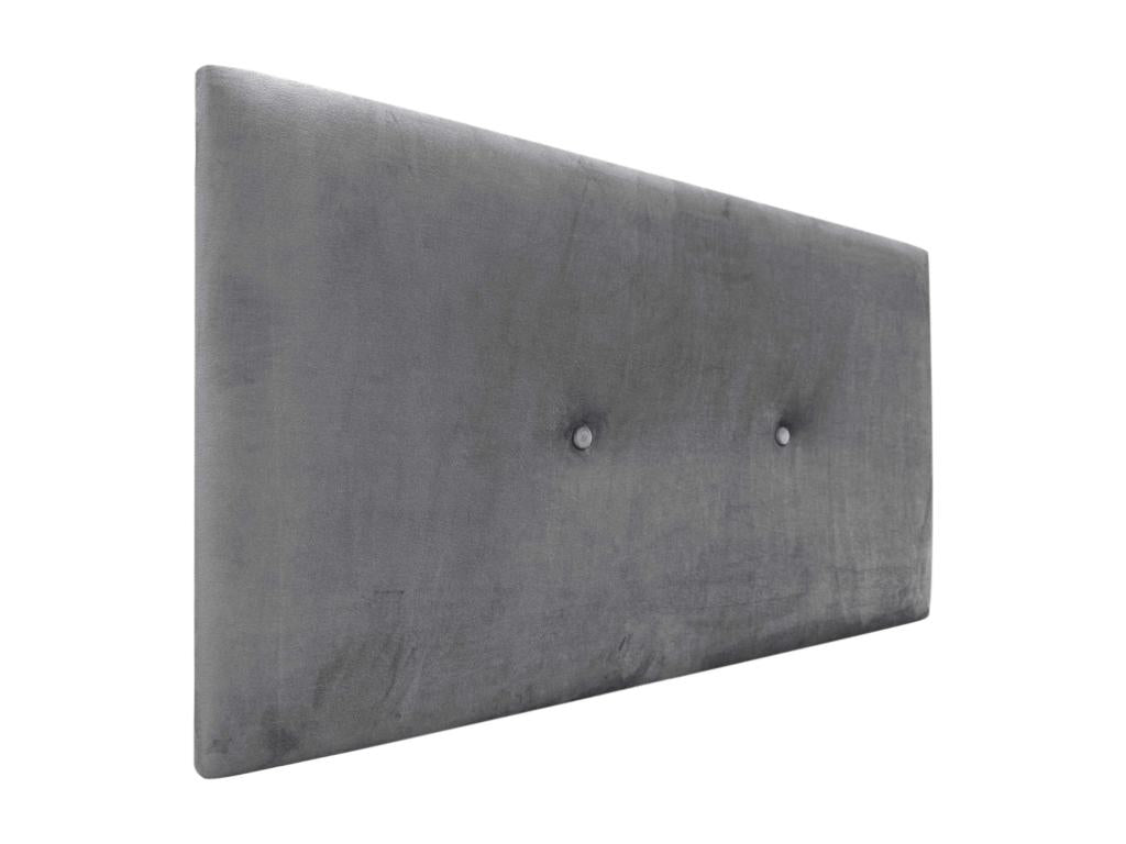 Homelumiere Smooth Velvet Headboard with Buttons 105x50 Beds 105 - Ash Grey