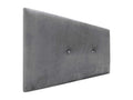 Homelumiere Smooth Velvet Headboard with Buttons 105x50 Beds 105 - Ash Grey