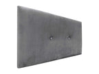 Homelumiere Smooth Velvet Headboard with Buttons 105x50 Beds 105 - Ash Grey