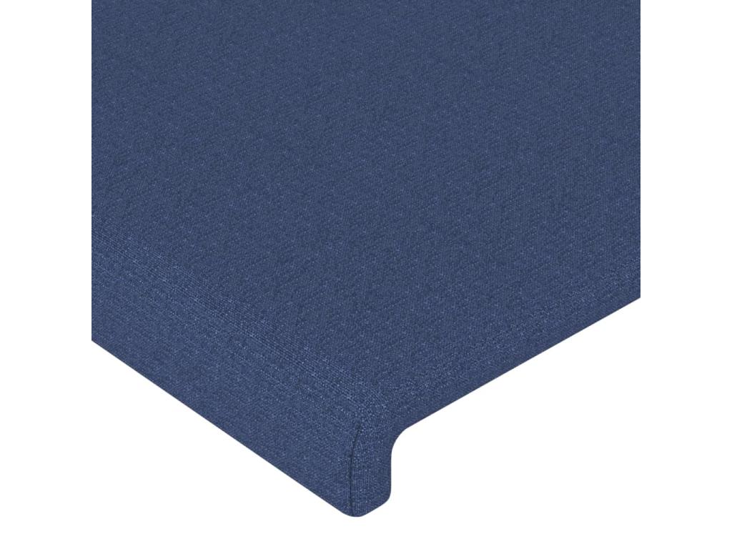 2-Piece Headboard Set, Blue, 72x5x78/88 cm, Fabric