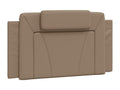Cappuccino-colored headboard cushion, 100 cm, faux leather, 64870XWFR