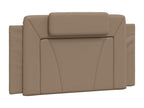 Cappuccino-colored headboard cushion, 100 cm, faux leather, 64870XWFR