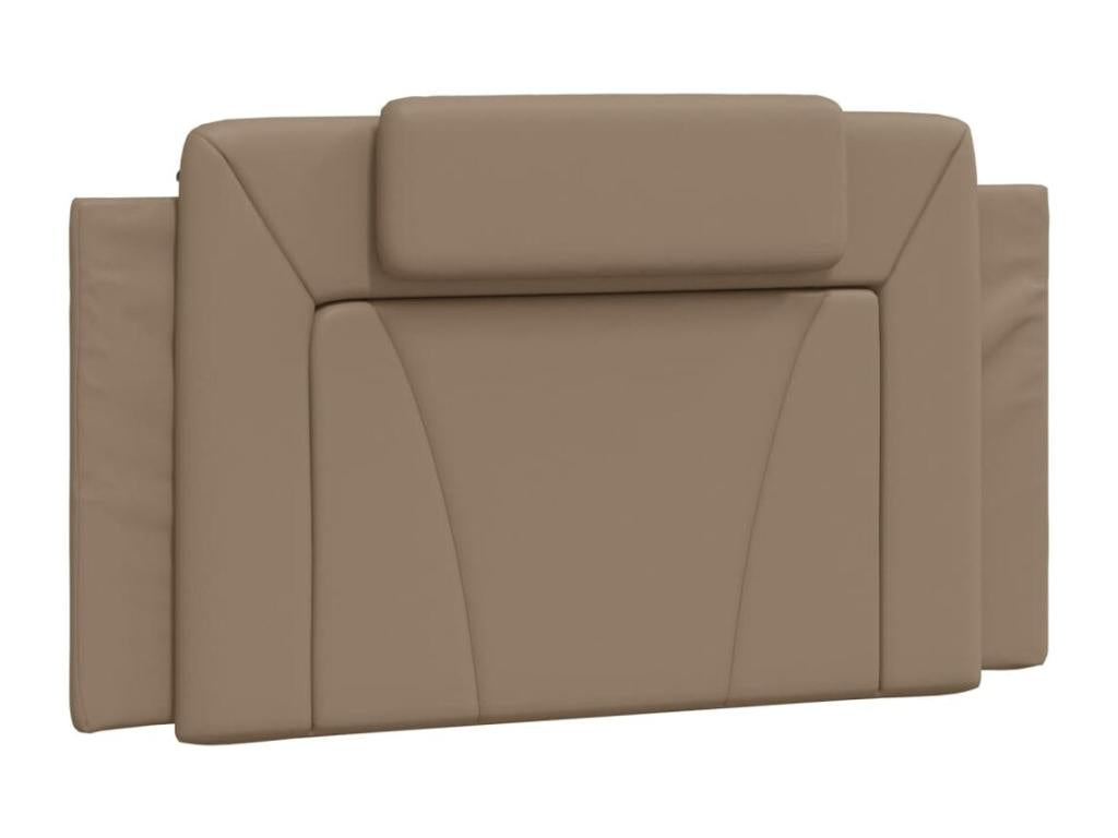 Cappuccino-colored headboard cushion, 100 cm, faux leather, 64870XWFR