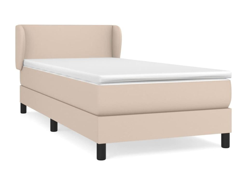 Upholstered divan bed with Cappuccino mattress 90x200 cm 03388WEJE