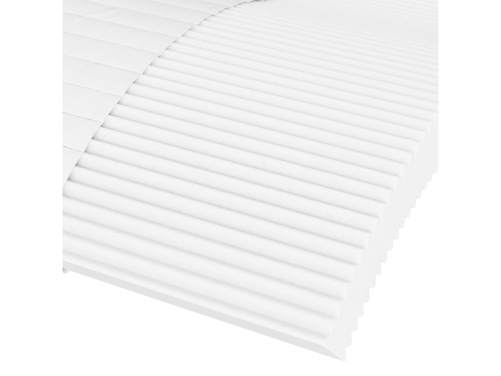 Daybed with cream mattress 90x200 cm fabric