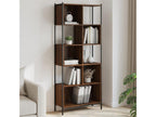 Brown oak bookcase 72x28x172 engineered wood