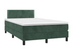Bed base with Homelumiere bed light and dark green LED mattress 120x190 cm