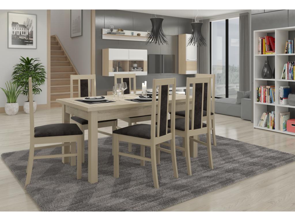 Light wood chair from Homelumiere and Homelumiere-Fabric 27108