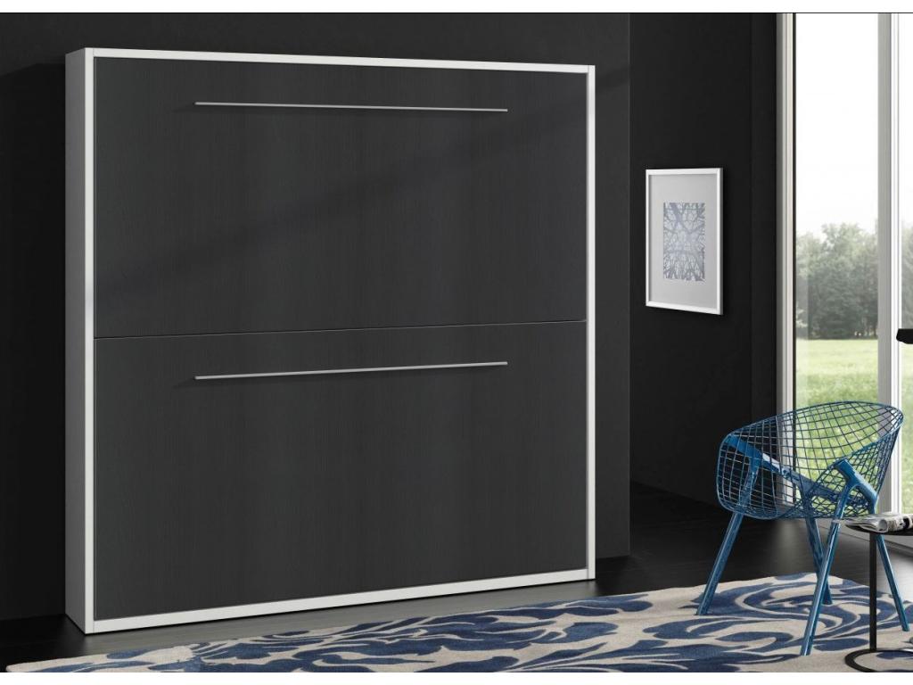 Anthracite bunk bed for 2 people, 80x190cm, Homelumiere