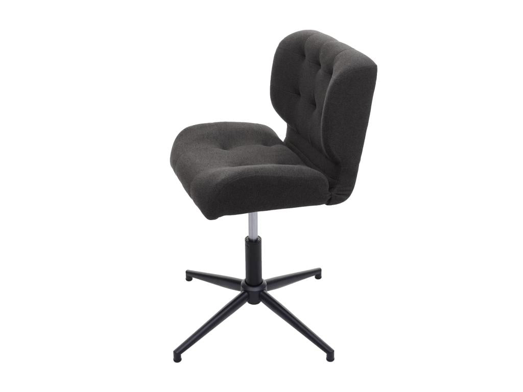 Homelumiere-H42 office chair, dark grey fabric, black legs