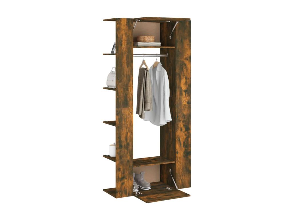 2-piece hallway cabinets, smoked oak, engineered wood