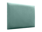 Homelumiere Upholstered Headboard in Quality Velvet, Homelumiereérieure composed of interchangeable self-adhesive panels for bedroom, turquoise, 200 cm