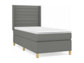 Homelumiere bed base and mattress, dark grey, 90x190 cm, fabric
