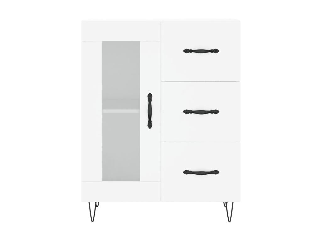 White sideboard 69.5x34x90 cm engineered wood