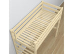 Wooden loft bed - with desk N01 Light Pine 90x180