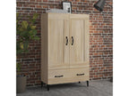 Homelumiere Oak Highboard 70x31x115 cm Engineered Wood