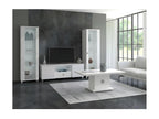 Homelumiere - White Lacquered 1-Door Display Cabinet with LEDs (Left-Hand Opening)