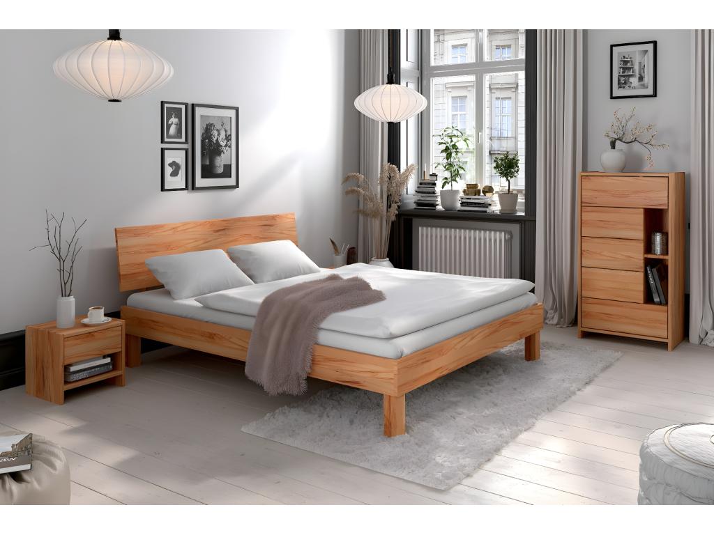Homelumiere - 120x200 bed in natural oiled beech heartwood