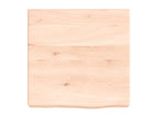 Wall shelf 40x40x2-6 cm solid untreated oak wood