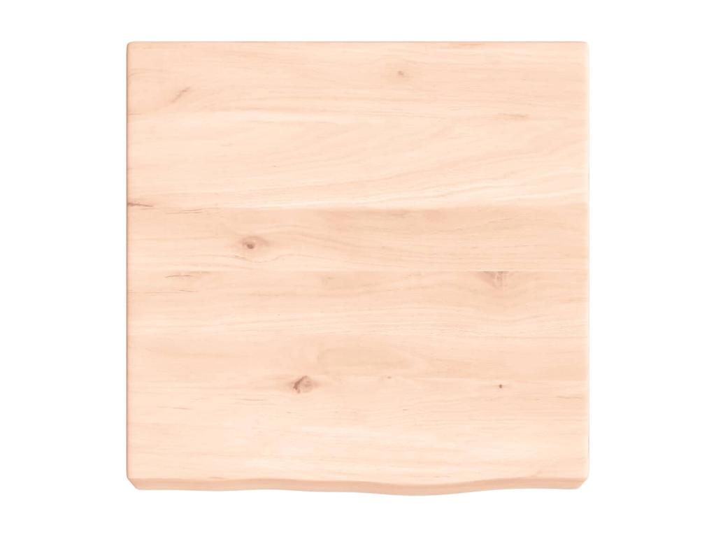 Wall shelf 40x40x2-6 cm solid untreated oak wood
