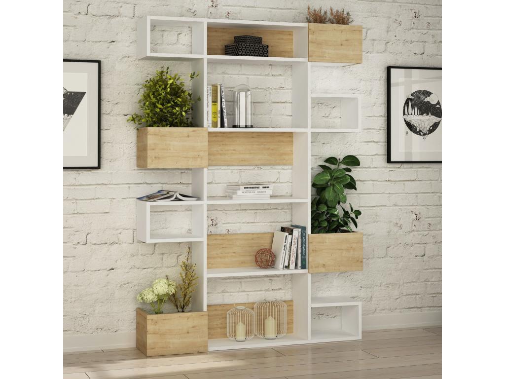 9-shelf unit, 120 cm wide - Homelumiere