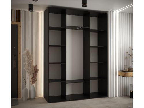 Homelumiere 3-Door Sliding Wardrobe 235.2/160/45 3 Doors Black/Black/Black