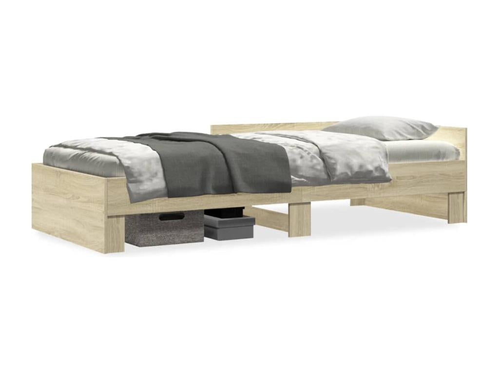 Homelumiere oak bed frame (90x200 cm) without mattress