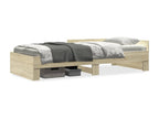 Homelumiere oak bed frame (90x200 cm) without mattress