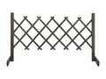 Grey garden trellis fence 120x60 Fir wood 23894ZUAU