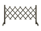 Grey garden trellis fence 120x60 Fir wood 23894ZUAU