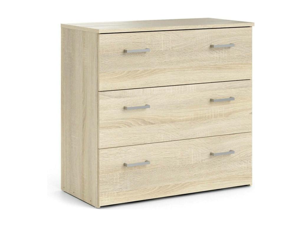 Artanzy Chest of Drawers, Multipurpose Chest of Drawers, Bedroom Chest of Drawers, Furniture with Drawers, 74x36x70 cm, Oak, 36560NOFI