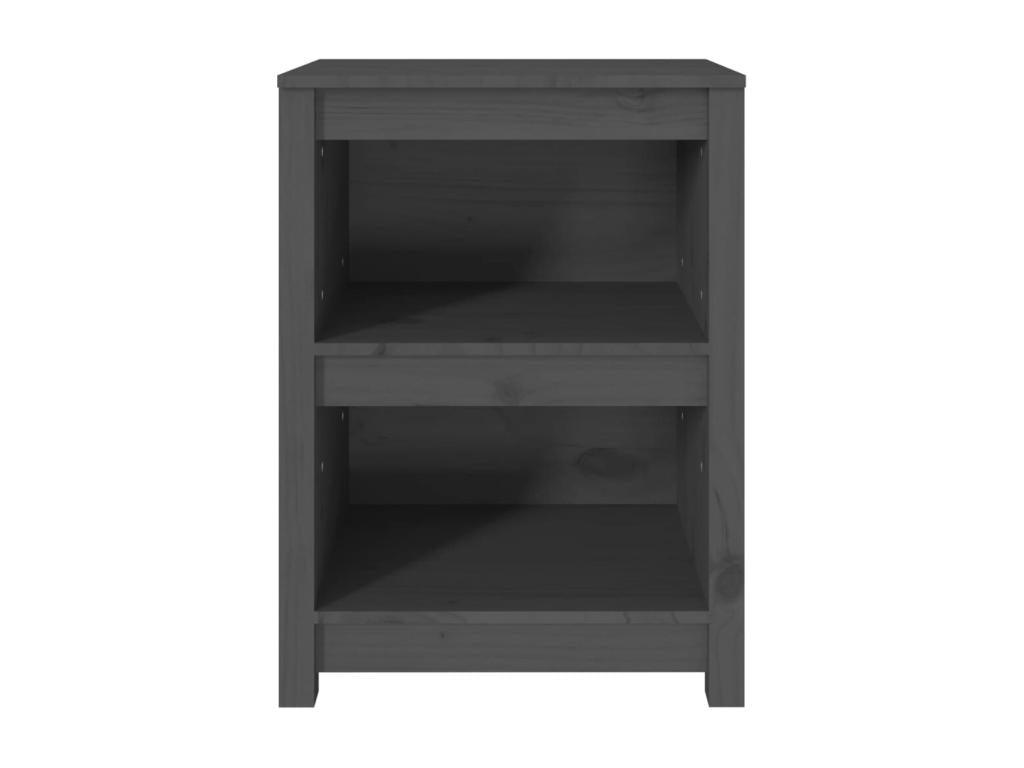 Grey bookcase 50x35x68 cm Solid pine wood